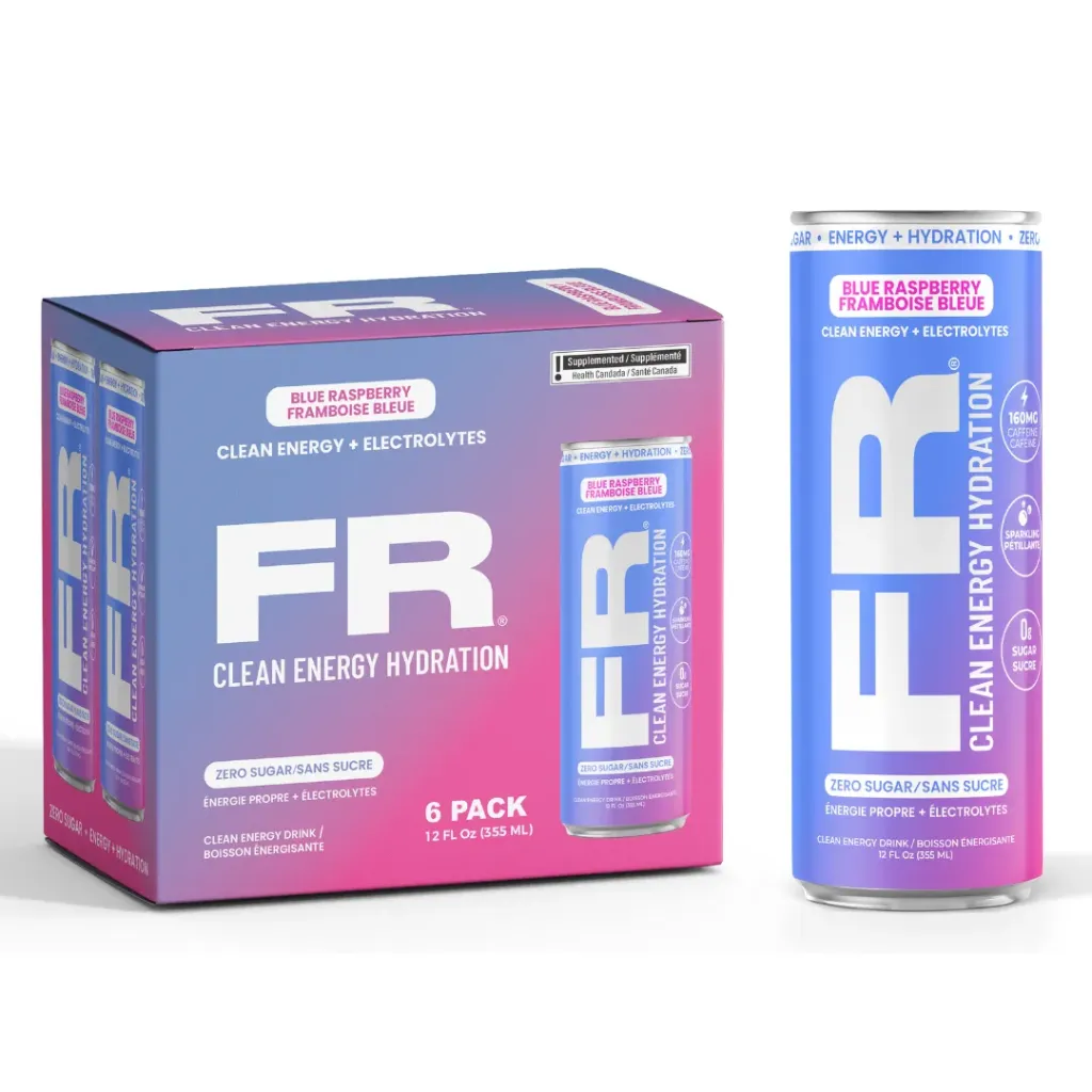 FR Clean Energy Hydration (Blue Raspberry) (Case of 24)(4x6 packs)