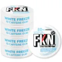 FKN Caffeine Gum (White Freeze) 80MG (Sleeve of 20)